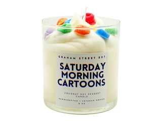 Saturday Morning Cartoons Dessert Candle