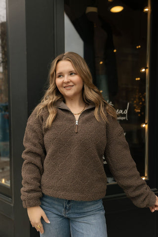 Barbara Pullover, Brown - The Red Thread Boutique