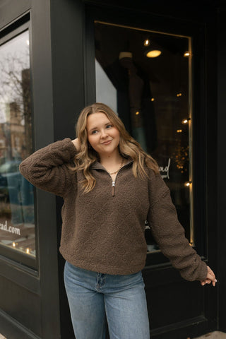 Barbara Pullover, Brown - The Red Thread Boutique