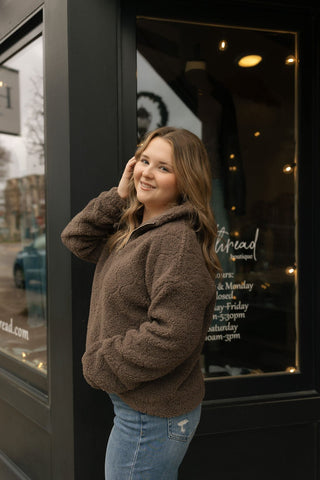 Barbara Pullover, Brown - The Red Thread Boutique