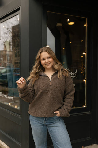 Barbara Pullover, Brown - The Red Thread Boutique