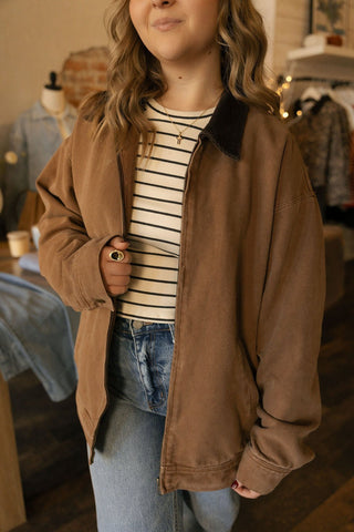 Barn Jacket, Brown *final sale* - The Red Thread Boutique