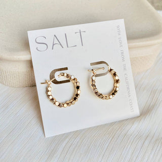 Beaded Hoop Earrings - The Red Thread Boutique