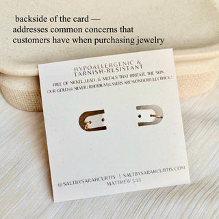 Beaded Hoop Earrings - The Red Thread Boutique