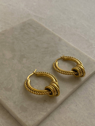 Bev Chunky Hoops - The Red Thread Boutique