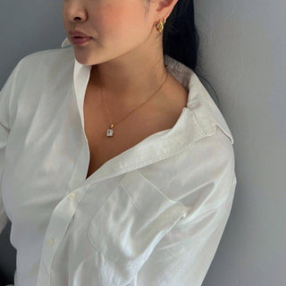Bijou Necklace - White | Pendant Necklace - The Red Thread Boutique