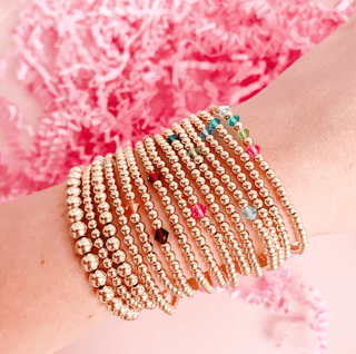 Birthstone Swarovski Crystal Bracelet: Standard 6.75 inch - The Red Thread Boutique