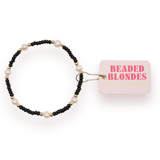 Black Pearl Bracelet: Standard 6.75 inch - The Red Thread Boutique