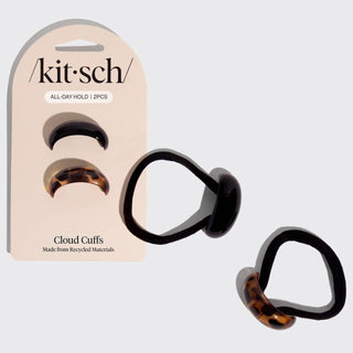 Black & Tort Cloud Cuffs - Small - The Red Thread Boutique
