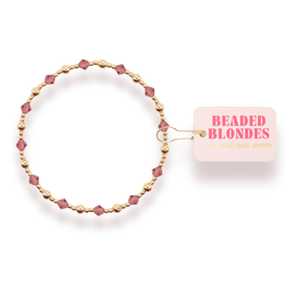 Blush Pink June Bracelet: Standard 6.75 inch - The Red Thread Boutique
