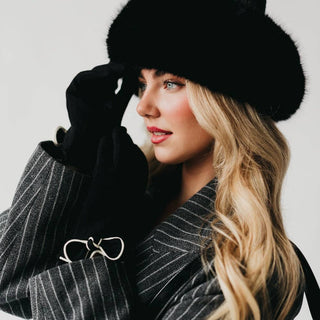 Bow Gloves: Black - The Red Thread Boutique