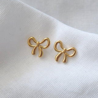 Bow Stud Earrings | Dainty Earrings - The Red Thread Boutique