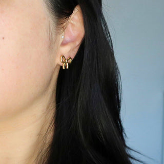 Bow Stud Earrings | Dainty Earrings - The Red Thread Boutique