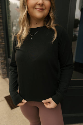 Boxy Tee, Black - The Red Thread Boutique
