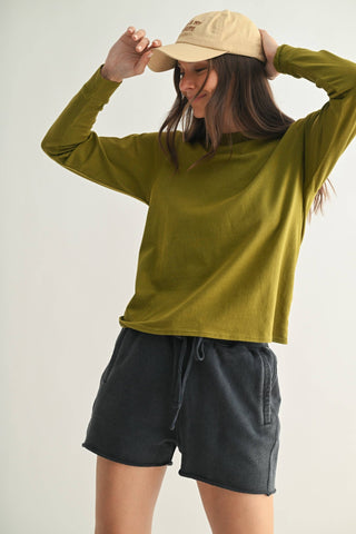 Boxy Tee, Green - The Red Thread Boutique