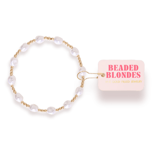 Bri Pearl Bracelet in Gold: Standard 6.75 Inch - The Red Thread Boutique