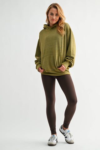 Burnout Bliss Fleece Hoodie - The Red Thread Boutique