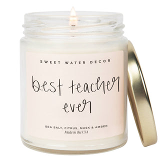 Best Teacher Ever 9 oz Soy Candle