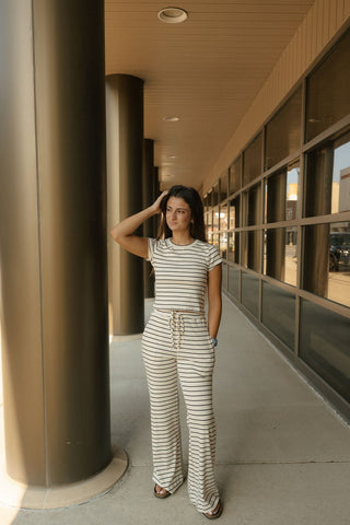 Call Me Top, Cream Black *final sale - The Red Thread Boutique