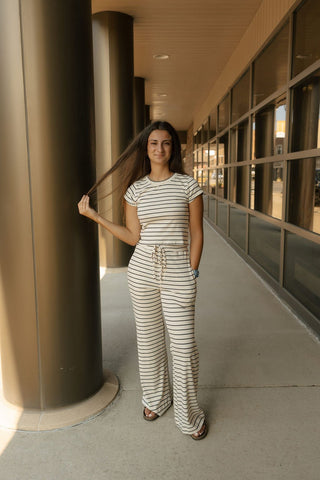 Call Me Top, Cream Black *final sale - The Red Thread Boutique