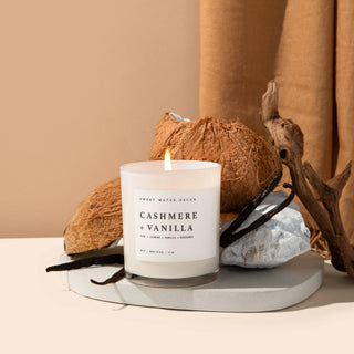 Cashmere and Vanilla 11 oz Soy Candle - The Red Thread Boutique