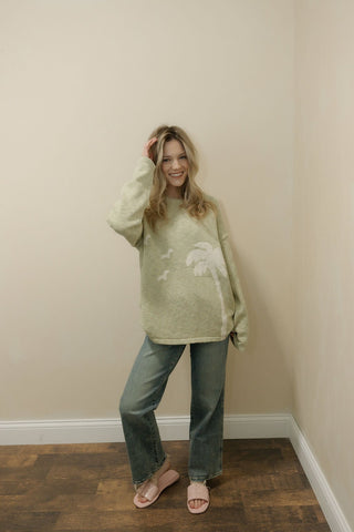 Catalina Graphic Sweater - The Red Thread Boutique