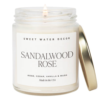 Sandalwood Rose 9 oz Soy Candle *final sale