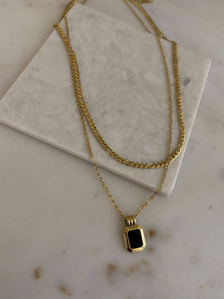 Charlotte Necklace Set in Black - The Red Thread Boutique