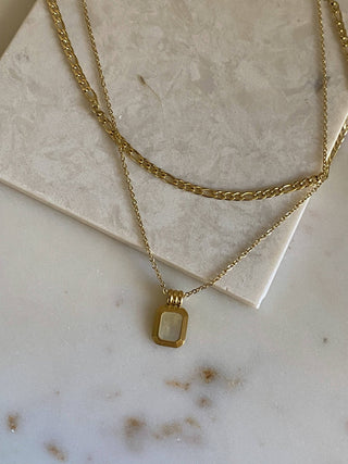 Charlotte Necklace Set in White - The Red Thread Boutique