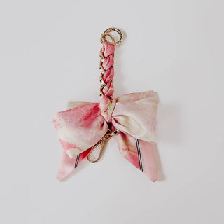 Charmed By Satin Bag Charms: Navy/Green/Yellow Painting - The Red Thread Boutique