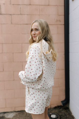 Cherry Bow Sweatshorts *final sale - The Red Thread Boutique