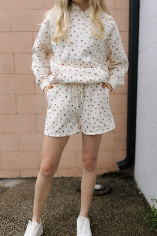 Cherry Bow Sweatshorts *final sale - The Red Thread Boutique