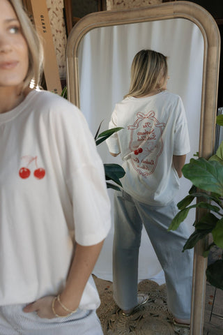 Cherry on Top Graphic Tee - The Red Thread Boutique