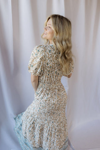Collins Midi Dress, Blue Whimsy - The Red Thread Boutique