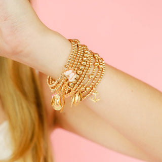 Cowgirl Boot Gold Charm Bracelet: Standard 6.75 inch - The Red Thread Boutique