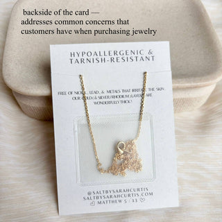 Crystal Cross Necklace - The Red Thread Boutique