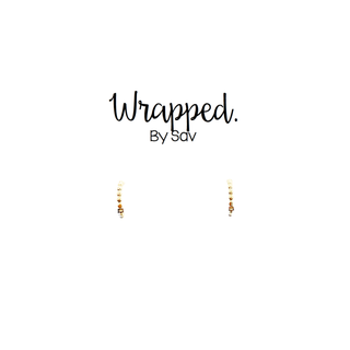 Gold Ball Hoops: Large