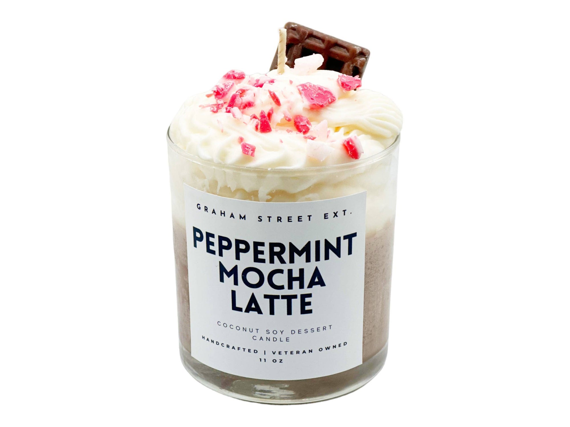 Peppermint Mocha Latte Dessert  Candle