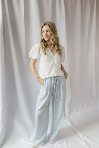Daybreak Lightweight Trouser, Light Blue - The Red Thread Boutique