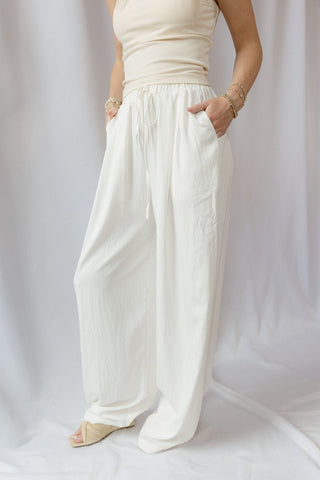 Daybreak Lightweight Trouser, White - The Red Thread Boutique