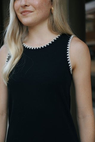 Delamer Midi Dress, Black *final sale - The Red Thread Boutique