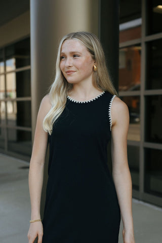 Delamer Midi Dress, Black *final sale - The Red Thread Boutique