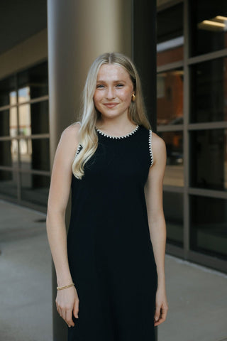 Delamer Midi Dress, Black *final sale - The Red Thread Boutique