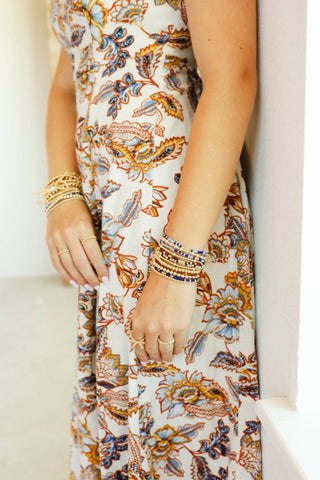 Demi Bracelet in White: Standard 6.75 inch - The Red Thread Boutique