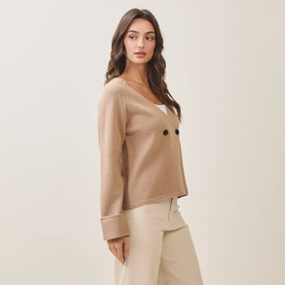 Double Button Cardigan - The Red Thread Boutique