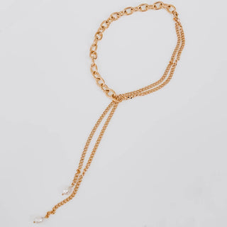 Dripped In Chains And Pearls Necklace - The Red Thread Boutique