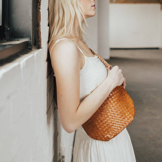 Woven Westlyn Bum Bag: Brown