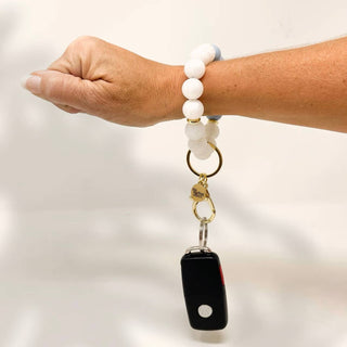 Holiday Hands-Free Keychain Wristlet - Winter Shimmer