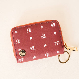 Zip Around Wallet-Pretty Posies Cognac *final sale