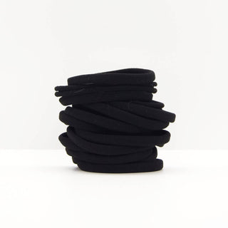 Eco - Friendly Nylon Elastics 20pc set - Black - The Red Thread Boutique